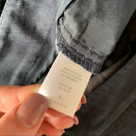 New York and Company navy capri pants size 4 - Picture 3 of 7